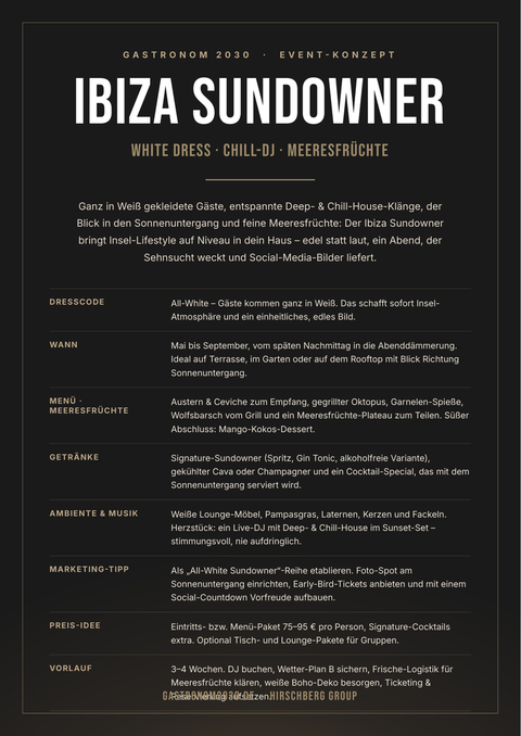 Cover: Event-Vorlage: Ibiza Sundowner