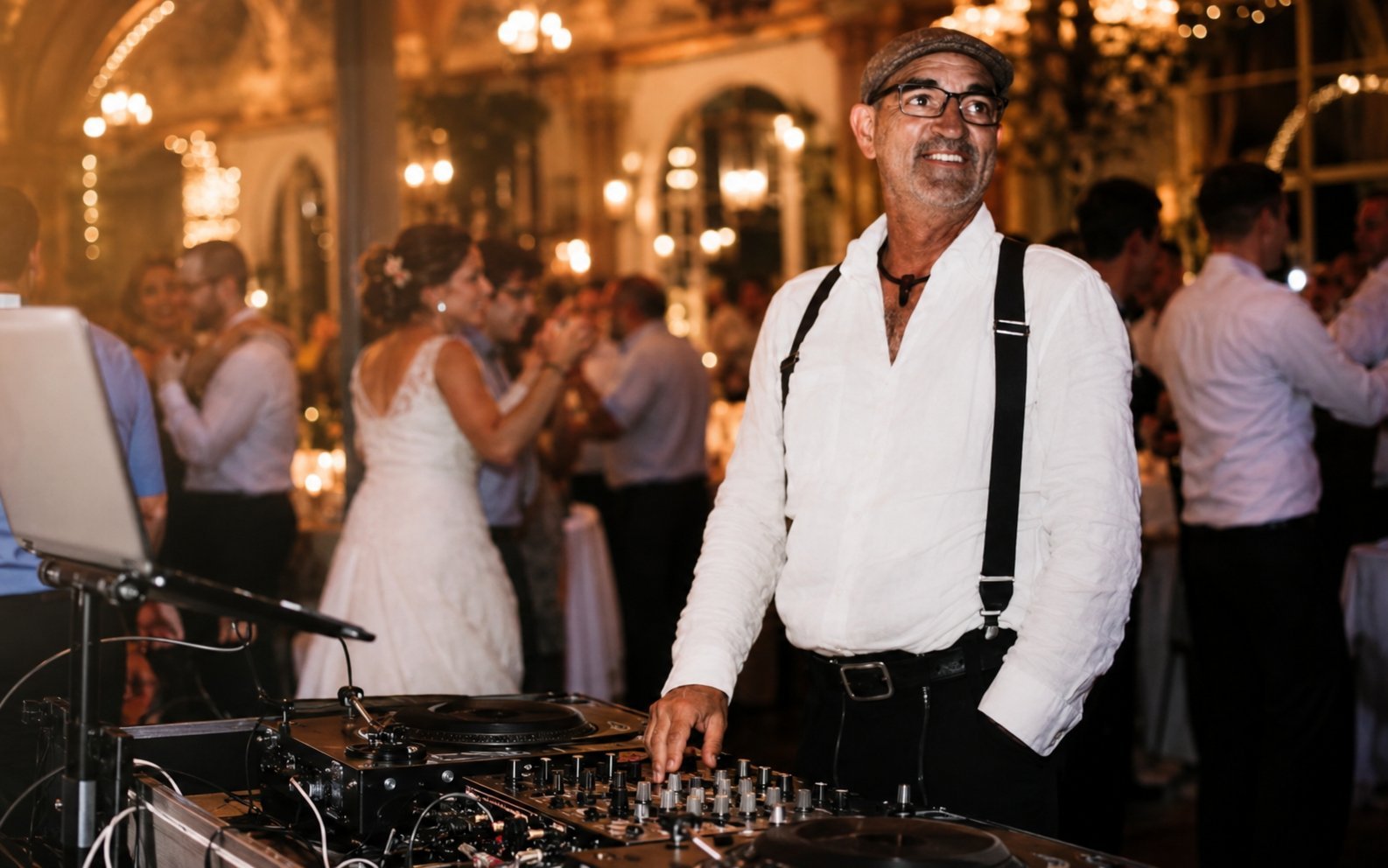 Michael Hanßen als DJ bei einer Hochzeit in der Gastronomie